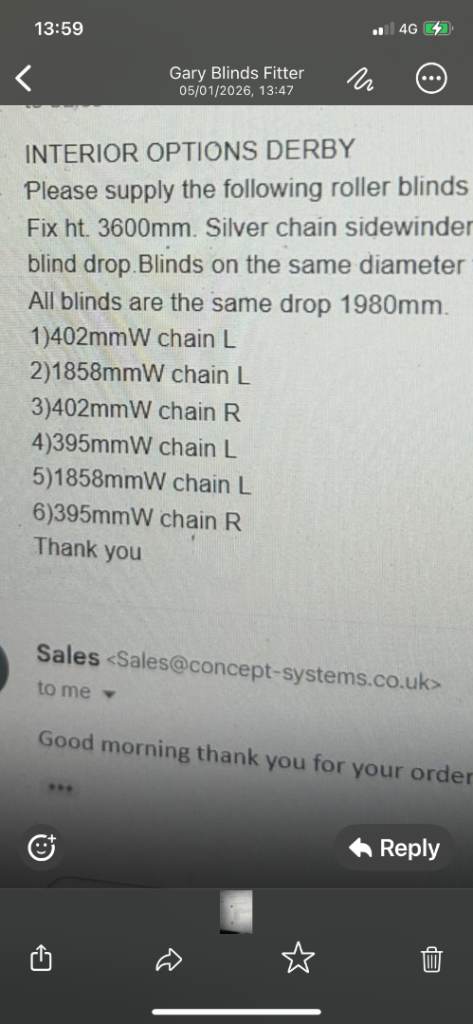 Ready to hang Blinds for two bay windows 