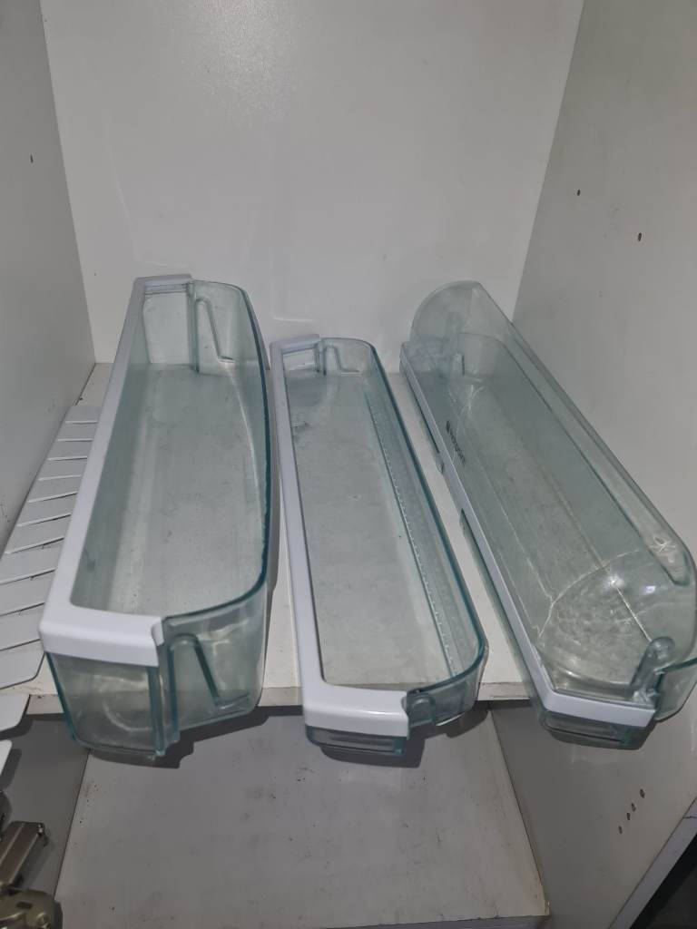 Drawers, shelves, bins for Hotpoint fridge-freezer.