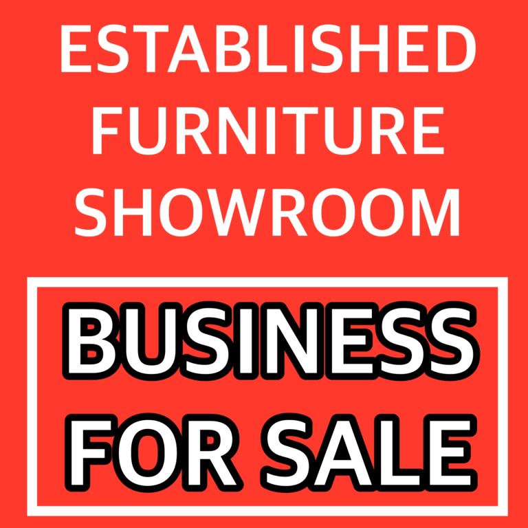Furniture Business for Sale – shop to let - Glasgow location – £300k+ Turnover – Low Rent
