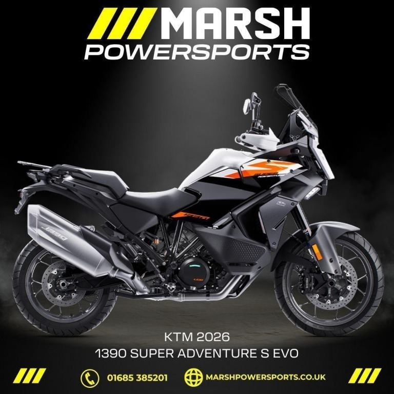 KTM 1390 Super Adventure S Evo Black 2026 - KTM Main Dealer - Reserve Now!