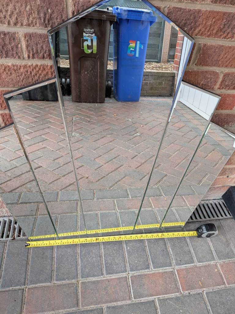 Decorative Art Deco Style Wall Mirror – Good Condition
