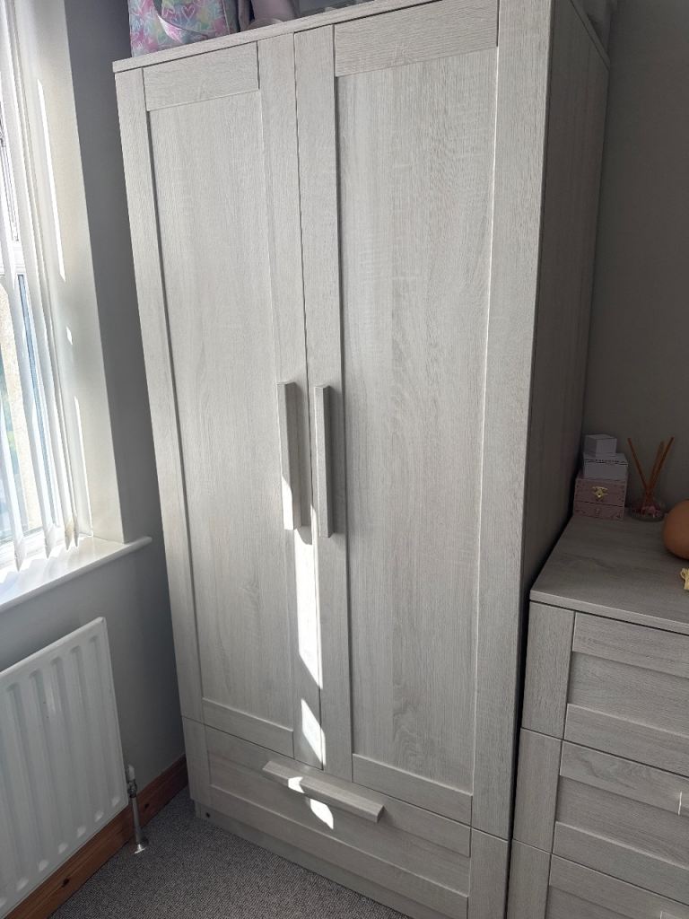 Mamas and papas wardrobe and drawers 