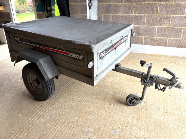 Erde 142 Car Trailer with Cover