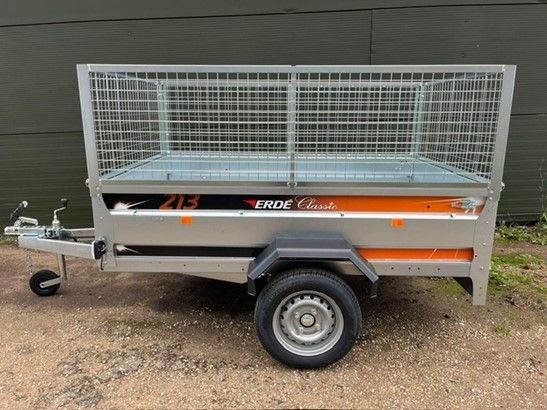 General Purpose Tipping Trailer with Mesh Kit Sides and Spare Wheel - ERDE 213 (Ready Built)