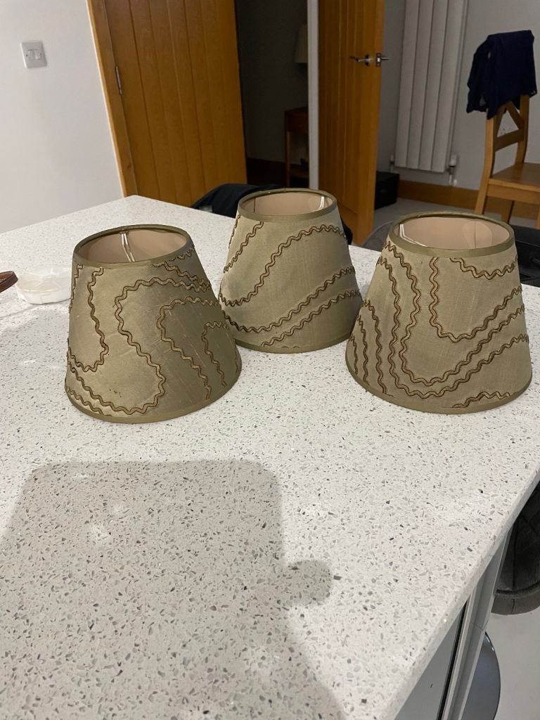 3 lamp shades