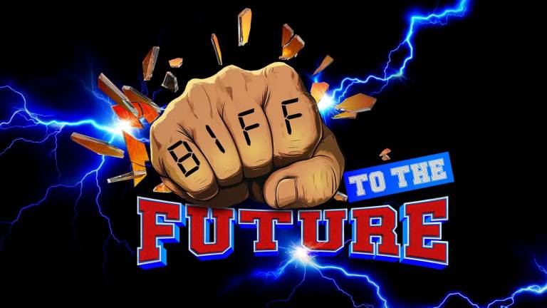 2 x Biff to the Future tickets at Wilton's Music Hall Wednesday 22nd April 7pm