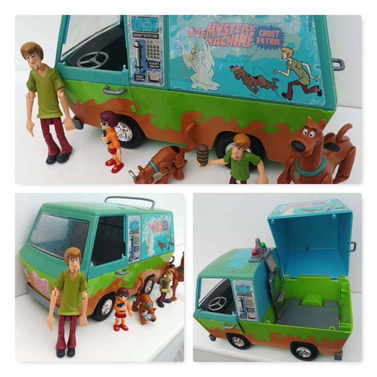 Scooby Doo Mystery Machine Ghost Patrol Van & figures Hanna Barbera (2005-2007) £5