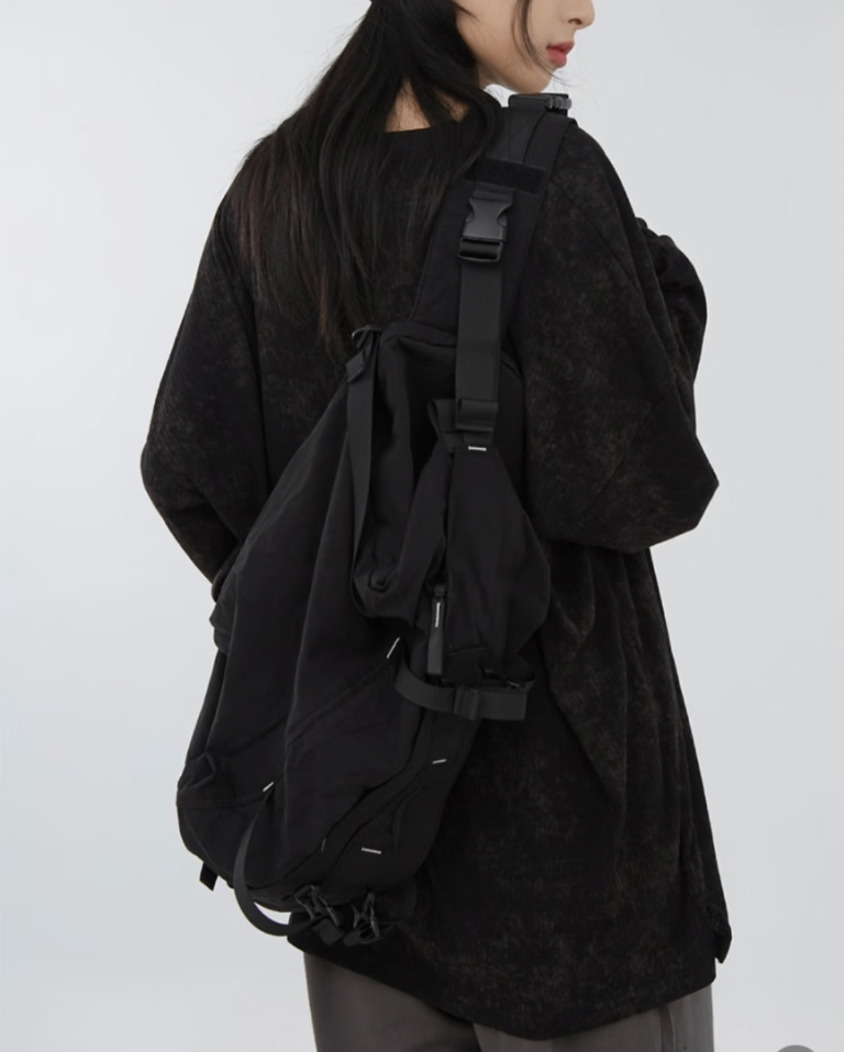 Black Tactical Style Sling Backpack