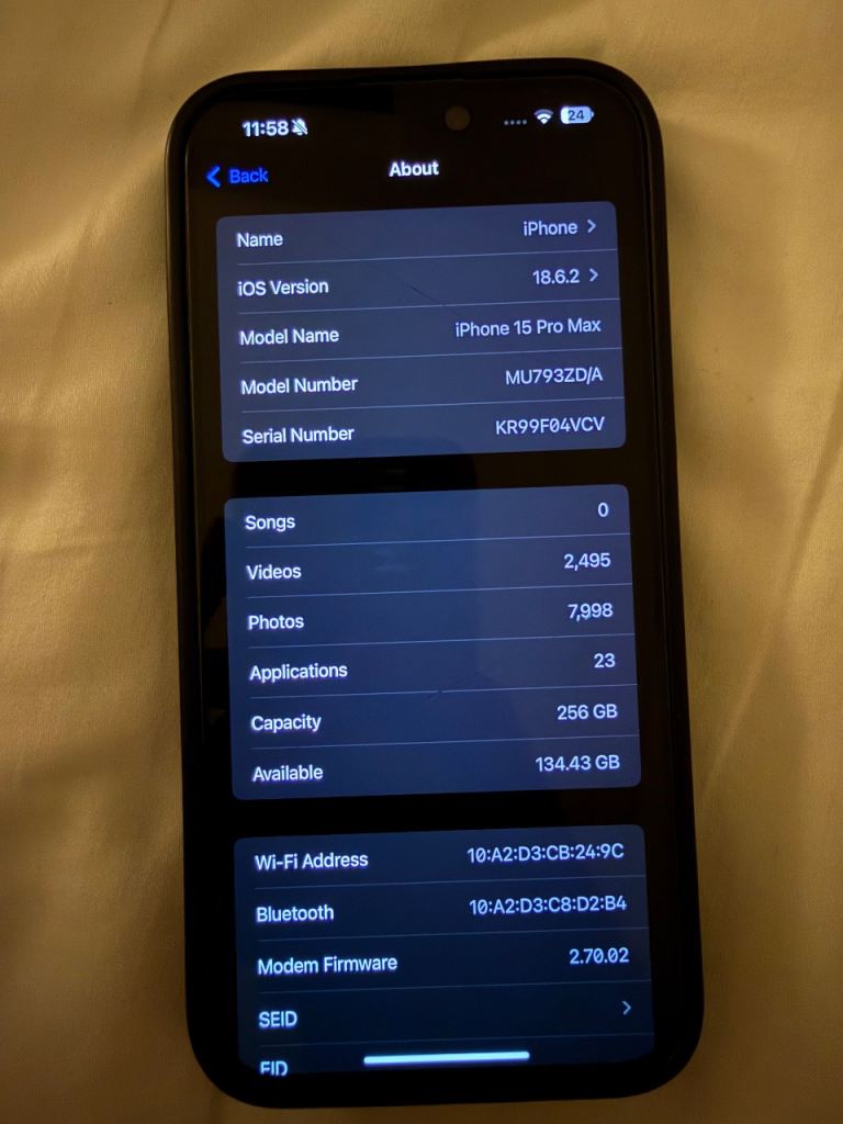 iPhone 15 pro Max 256GB