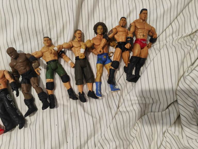 Large Job Lot of Wrestling Action Figures – Good Condition