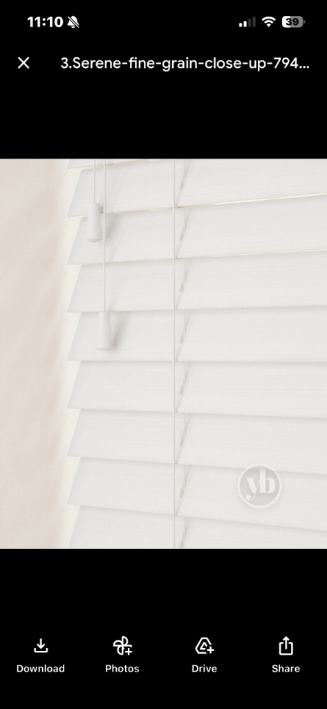 Faux wood Venetian blinds