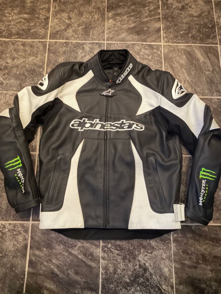 Alpinestars Monster Energy Sports Leather Jacket (EU 54)