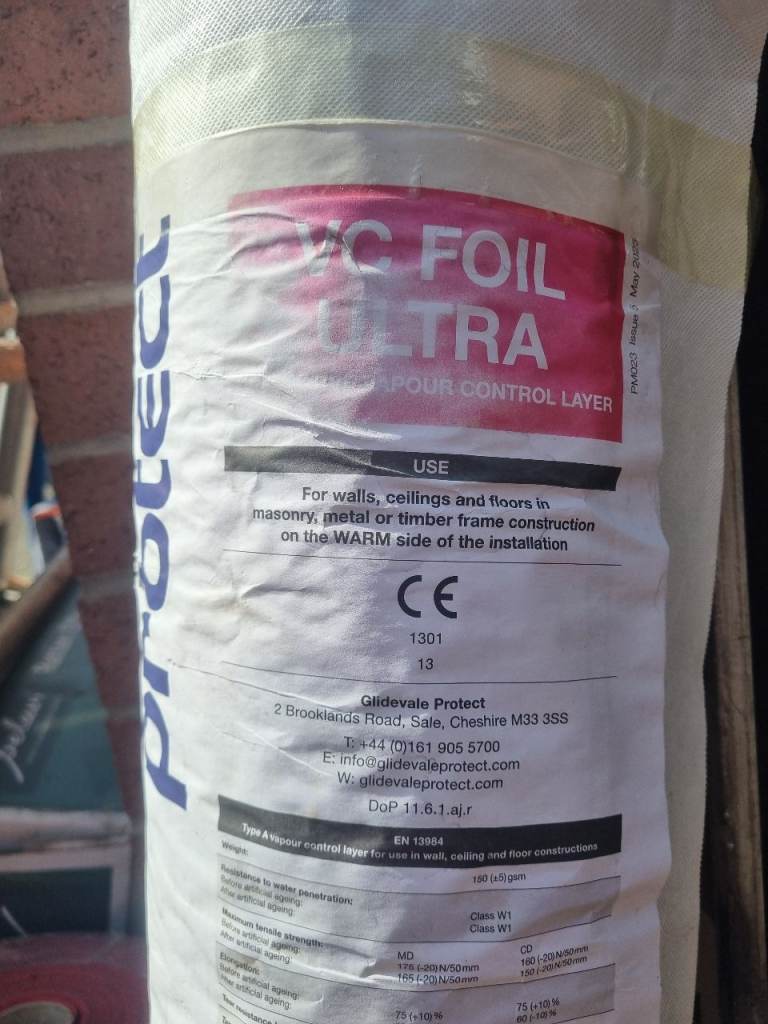 Protect VC Foil Ultra Vapour Control Layer - 50m x 1.5m