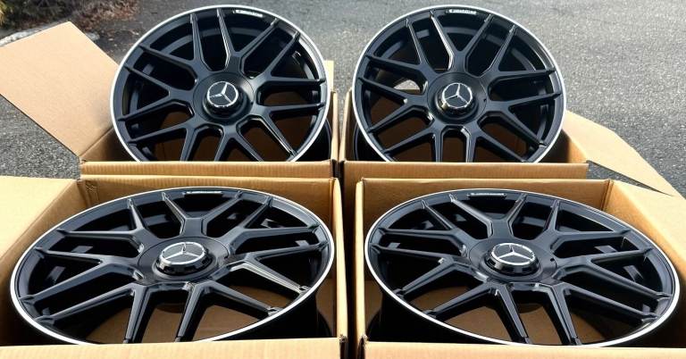 MERCEDES 19 INCH E63 RIMS WHEELS SET4 NEW 19/8.5 19/9.5 FITS E350 E300 E550 AMG
