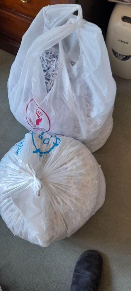 1 bag of shredded paper, FREE, useful for pets or packing. Collect Downend BS16 