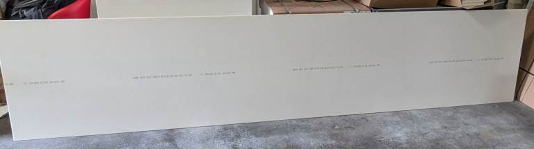 CORIAN SHEET - Venaro White - 12 x 760 x 3658mm
