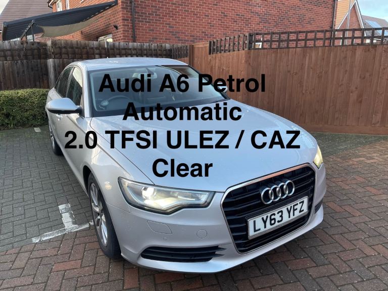 Audi,A6,Saloon,2013,Petrol Automatic 2.0 TFSI CVT Transmission ULEZ / CAZ Clear