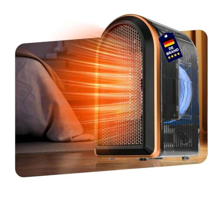 2025 Upgrade Electric Heater【2s Heating-SPD Certified】【4 Safe Protection Mechanisms & ECO Mode】