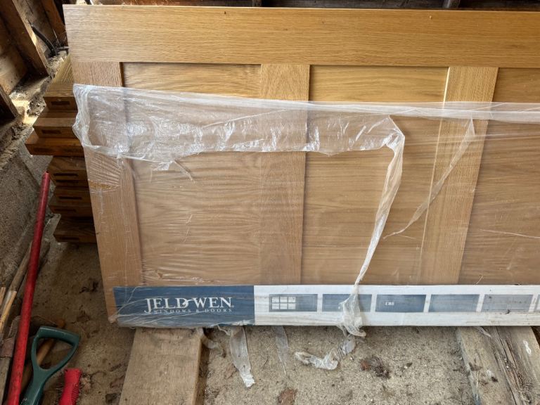 New JELD-WEN Oak Internal Door – Still Wrapped