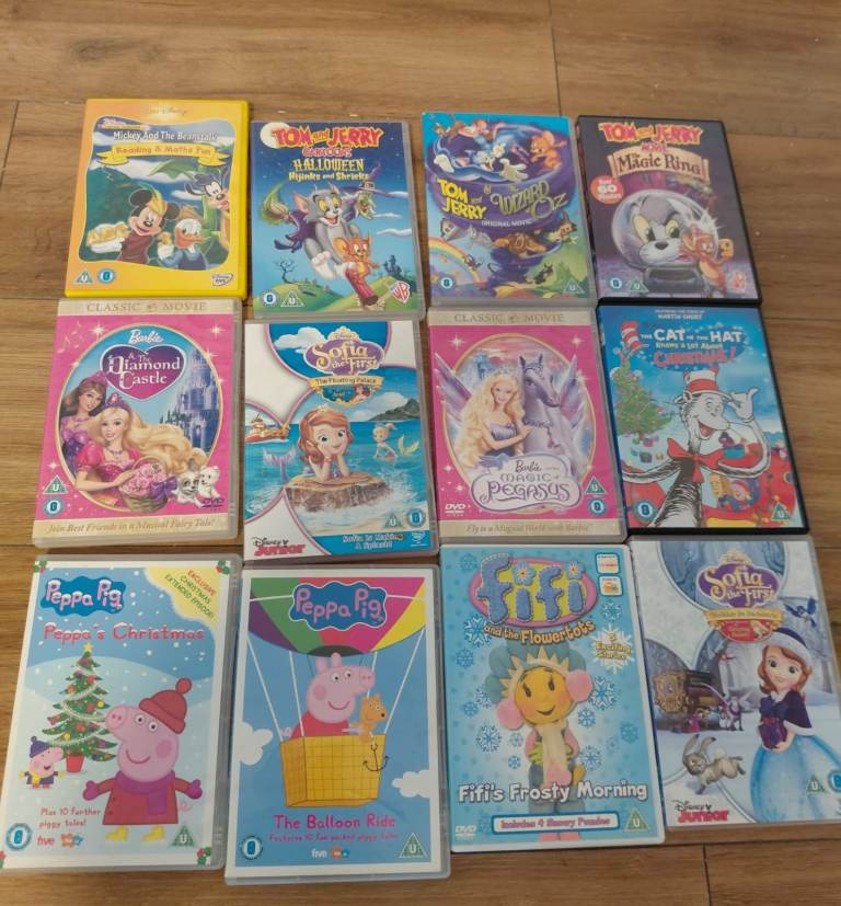 12 kids dvds for sale 
