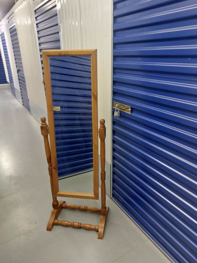 Pine dress mirror