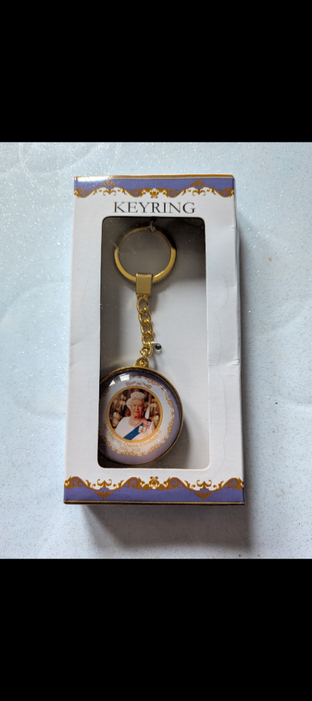 New Queen Elizabeth II Keyring in Box