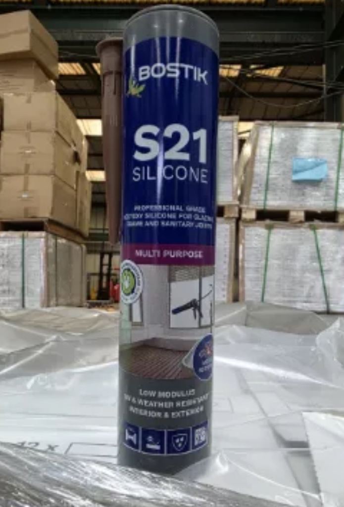 96 Tubes Of Bostik Silicone Sealant - Brown