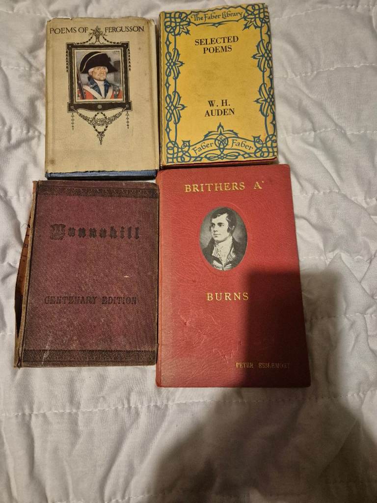4 Classical English and Scots Poetry Books
