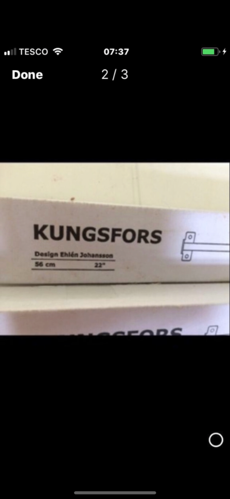 Ikea kitchen rails new in packaging, £5 each. not needed