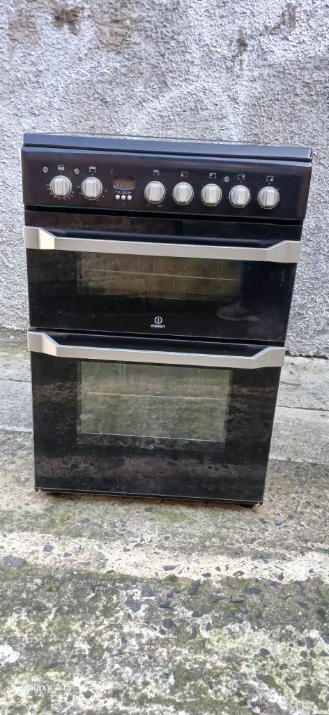 INDESIT 60MM DOUBLE OVEN COOKER 