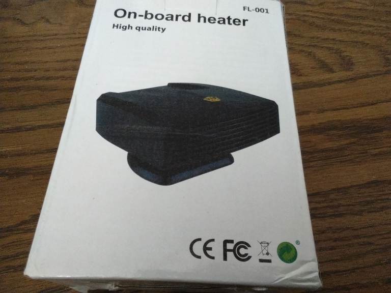 In car 12v demister Warmer. New unused. 