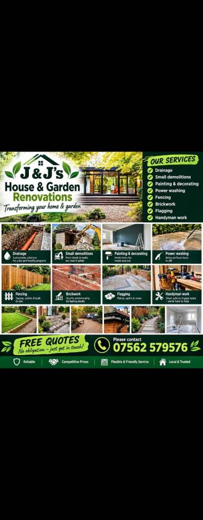  Builder, Drainage, garden, small demonstrations
