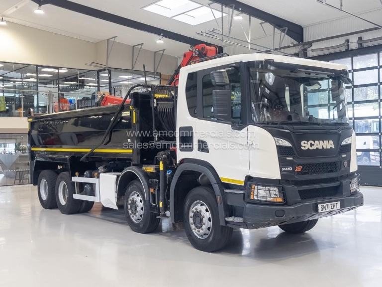 2021 (71) SCANIA P410 XT 8X4 TIPPER GRAB
