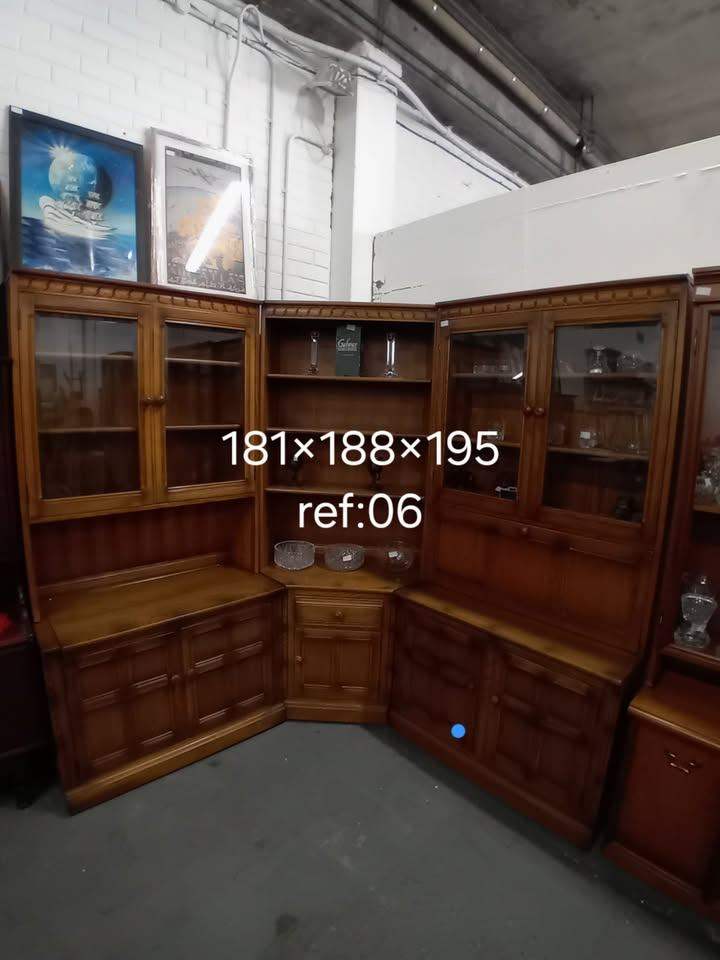Ercol 3 piece display cabinet, Ref:06