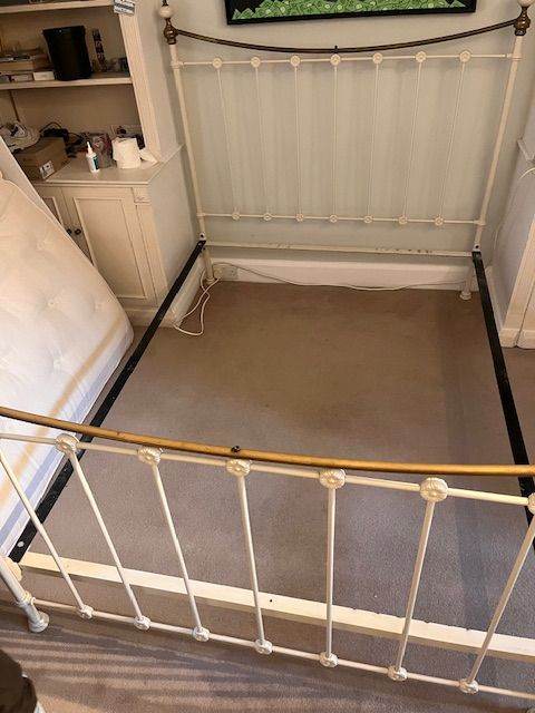 Victorian Style King Size Iron Bed Frame