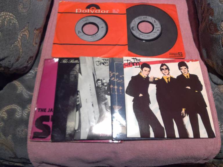 JOB LOT OF 10 THE JAM AND 2 BRUCE FOXTON SOLO SINGLES VARIOUS CONDITIONS