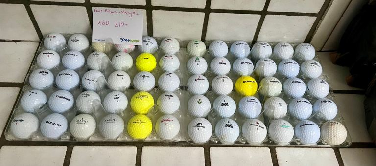 60 mixed budget used golf balls