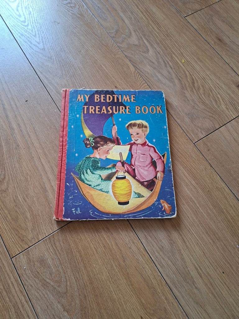 Vintage 'My Bedtime Treasure Book' Hardcover – Fair Condition