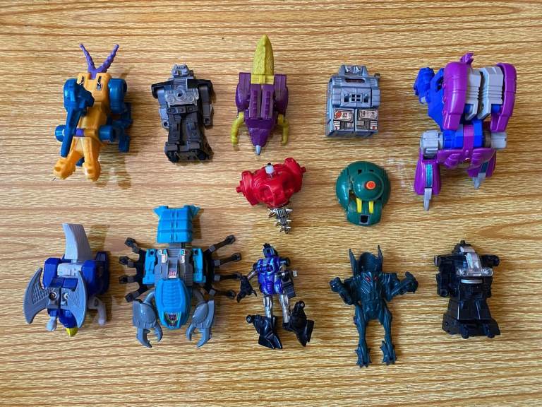 Collection of 11 Vintage 1980's Transformer Figures