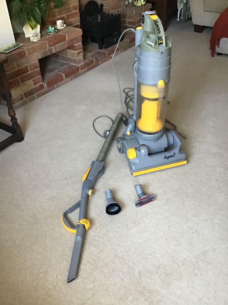 Dyson DC04 Upright Vacuum Cleaner in Grey and Yellow