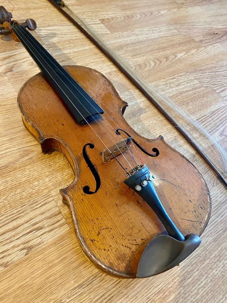 Antique 1800s Victorian Stradivarius-Labelled German Violin
