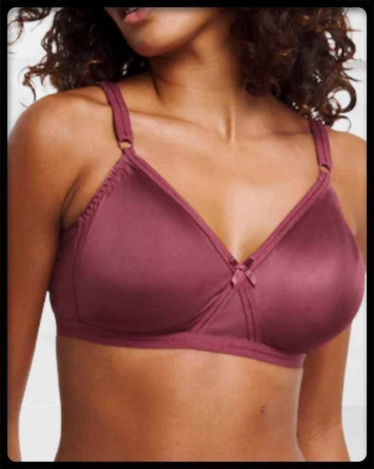 BNWT Pretty Secrets 3 Pack Moulded Full Cup Non Wired Bras Brown Multi  Available sizes  