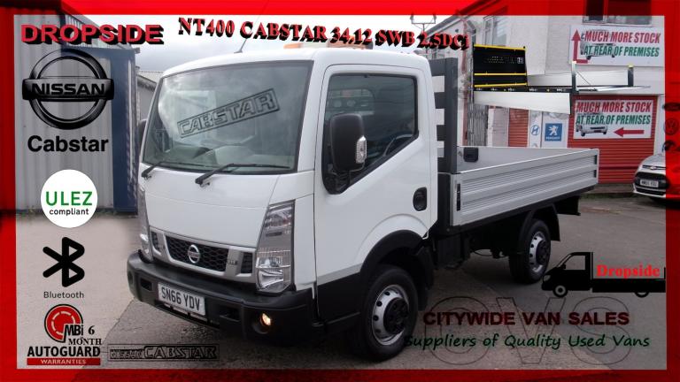 2016 Nissan Cabstar 34.12 dCi DROPSIDE Dropside Diesel Manual