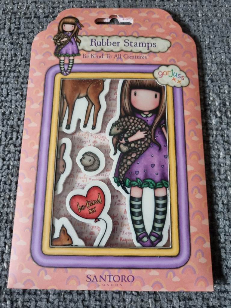 Santoro Gorjuss Be Kind To All Creatures stamps - BNIP 