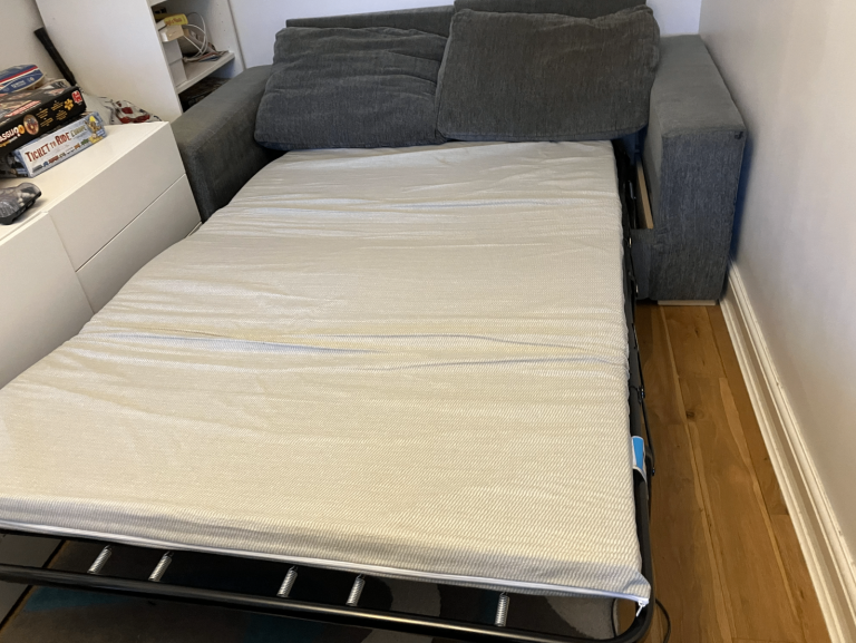 Sofa Bed Grey 2 Seater Sofa Bed 175Wx100Dx77Hcm Collect DE11 9JA