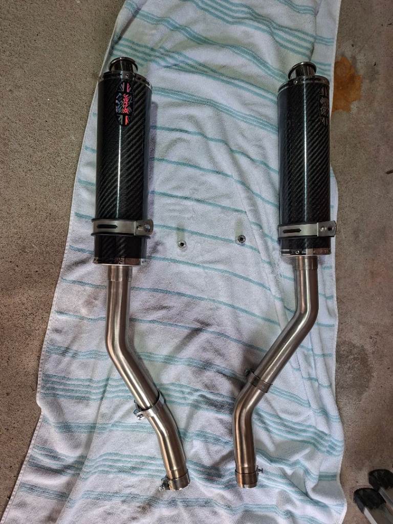 BMW K1600GT/GTL Max Torque Carbon Fibre End Cans & Link Pipes (2011 - 2024)