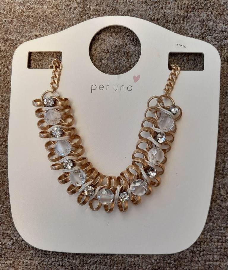 M&S Per Una Gold Mix Necklace – Brand New (4 Available)