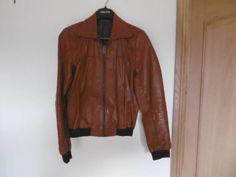 Leather Bomber Jacket
