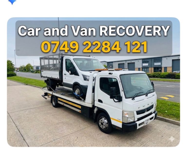 24-7 CAR RECOVERY VAN BREAKDOWN SERVICE VEHICLE TOW TRUCK TRANSPORT JUMP START 📍 Tilbury, ESSEX