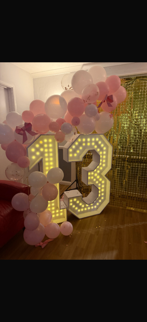 Light up numbers 